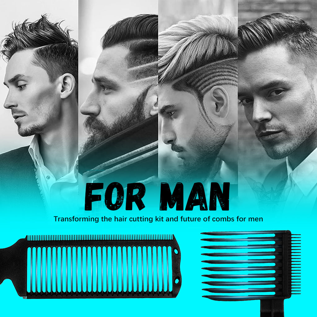 MAYCREATE® Fade Comb for Men, Barber Comb Set, Professional Curved Positioning Taper Comb & Styling Combs, Flat Top Hair Cutting Comb Clipper Combs for Cutting and Blending MAYCREATE® Fade Comb for Men, Barber Comb Set, Professional Curved Positioning Taper Comb & Styling Combs, Flat Top Hair Cutting Comb Clipper Combs for Cutting and Blending